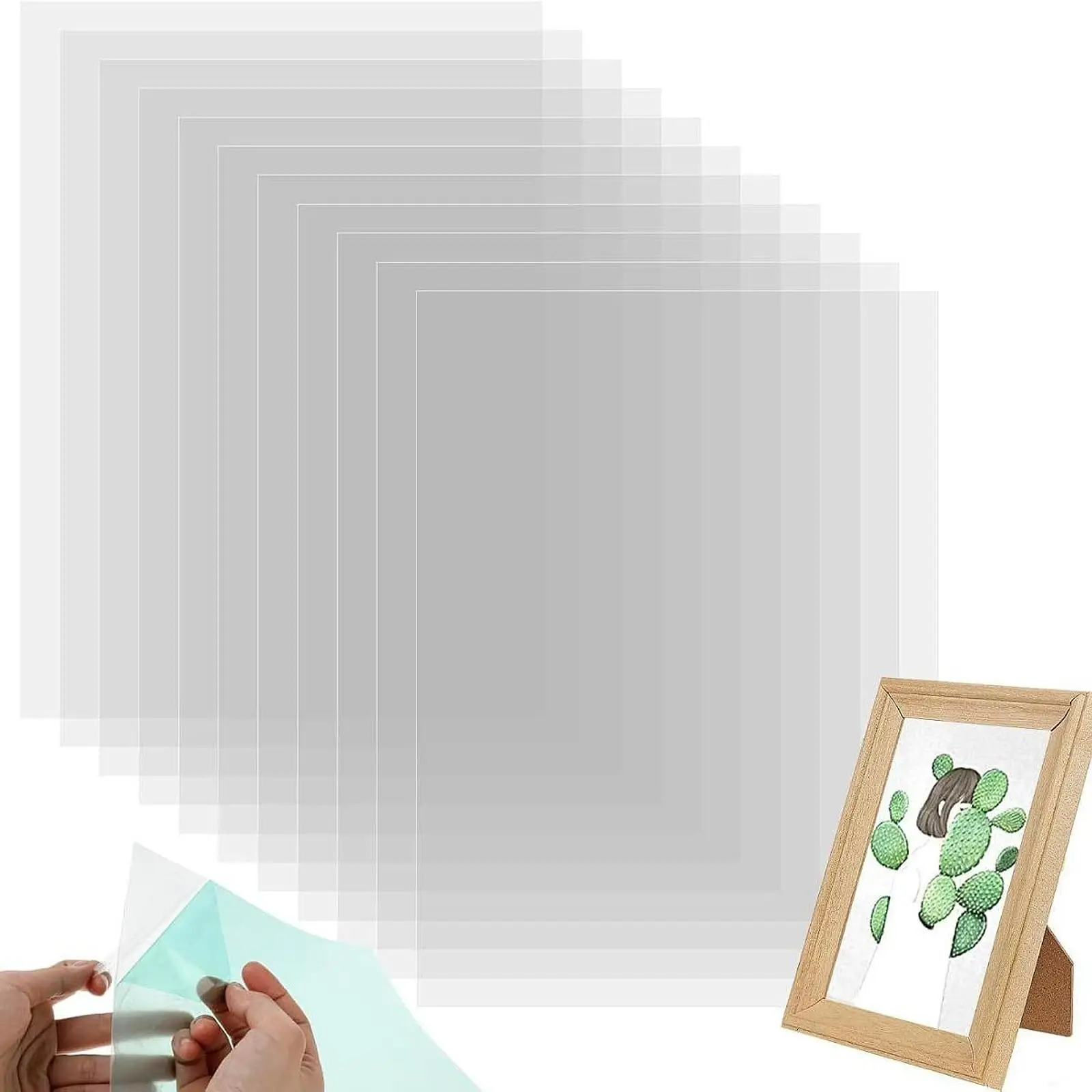 Clear Acetate Sheets Value Pack Portable Mylar Stencil Templates for Large Crafts Plastic Template Use