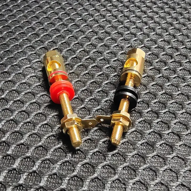 2/4/8pcs Speaker DIY Lengthen Terminal Connector Binding Post HIFI Amplifier Pure Cupper Gold-plated Banana Socket