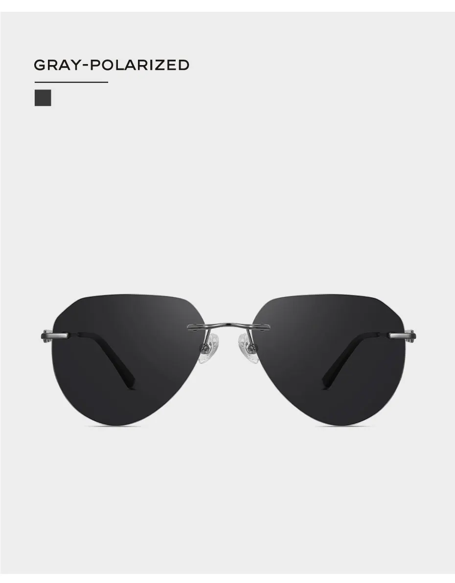 CAPONI Randlose männer Sonnenbrille Polarisierte Photochrome UV400 Outdoor Fahren Sonnenbrille Titan Legierung Mode Brillen BS22003 – Detail 20