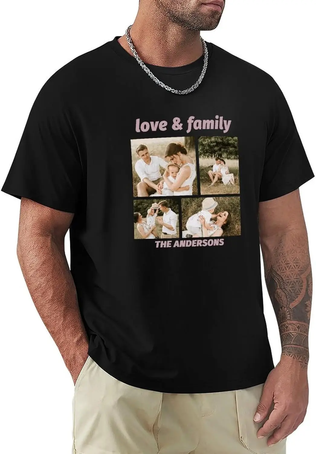 Custom T Shirts for Men/Women Design Your Own Shirt Add Text/Image/Logo Personalized Cotton Tee