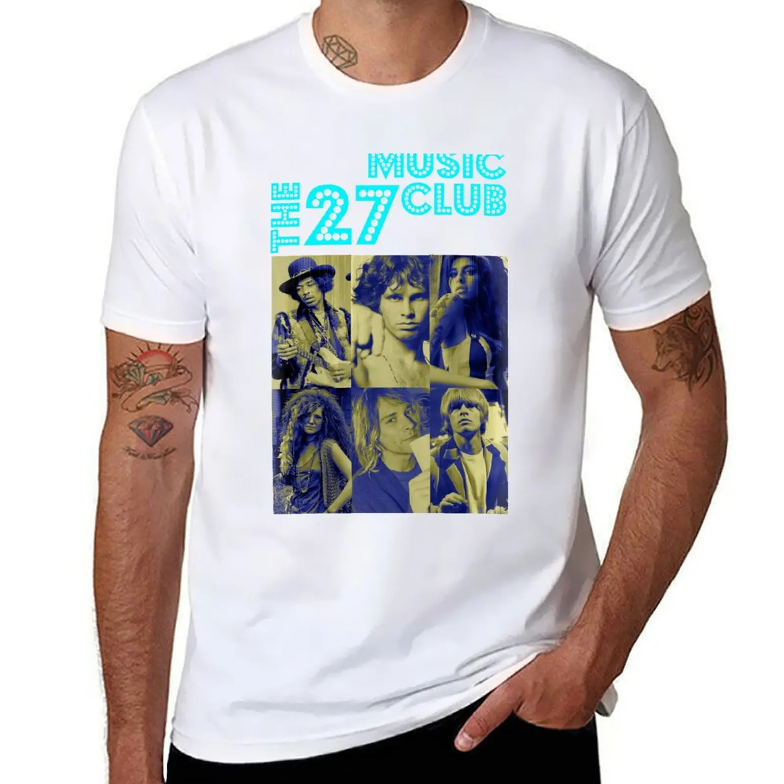 

27 Music Club T-Shirt man tshirt t shirts for man pack white T-Shirt