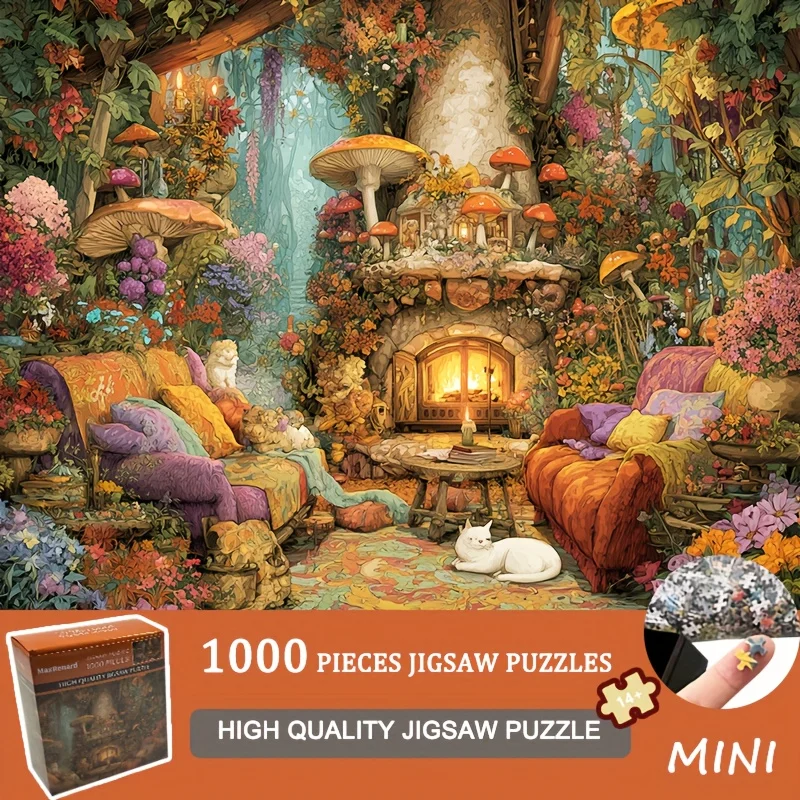 

1000-Piece Premium Mini Art Puzzle - 15x10 Inch Deluxe Paper Jigsaw for Adults, Ultimate Christmas Gift for Puzzle Connoisseurs