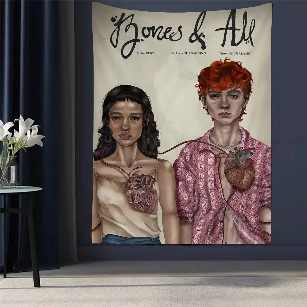 

2022 New Movie Bones And All Hanging Bohemian Tapestry Bohemian Wall Tapestries Mandala Kawaii Room Decor