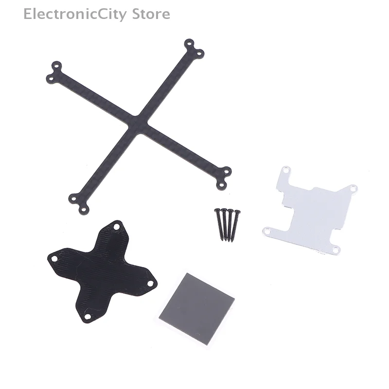 1Set Per Ultra-leggero In Lega di Alluminio Dissipatore di Calore O4 Unità Aria Modello di Protezione a prova di Collisione Pad Per RC FPV Drone parti
