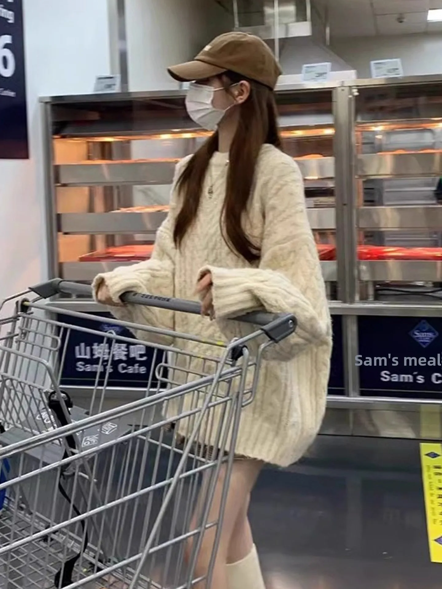 

Женский вязаный свитер средней длины, весна 2026, новинка, утепленный, с длинным рукавом, круглым вырезом, теплый, для повседневной носки и поездок на работу