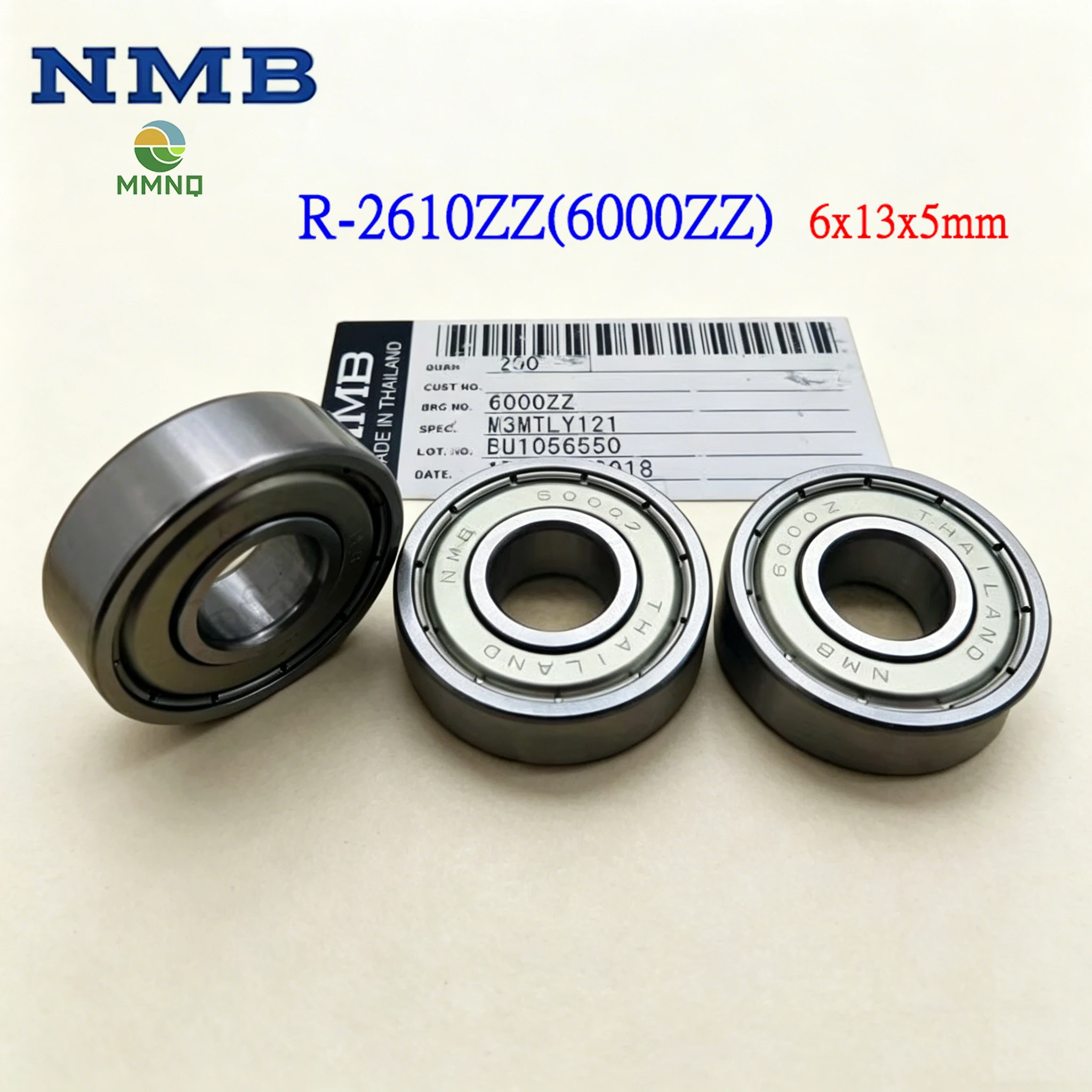 

20/50/100PCS Industrial Grade NMB R-2610ZZ Deep Groove Bearing 6000ZZ 10x26x8mm Compact Mini Equipment Accessories
