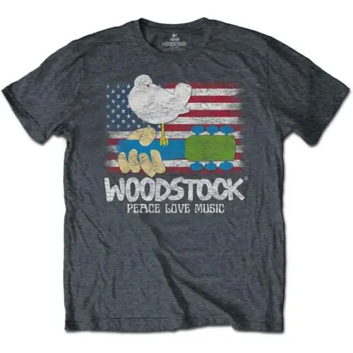 

Woodstock Flag Official Tee T-Shirt Mens Unisex 1