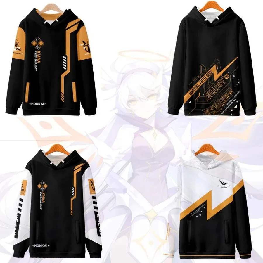 

Honkai Impact 3 Kiana Kaslana Cosplay Hoodie Women Men Harajuku Sweatshirt Streetwear Hip Hop Pullover Hooded Jacket Outerwear