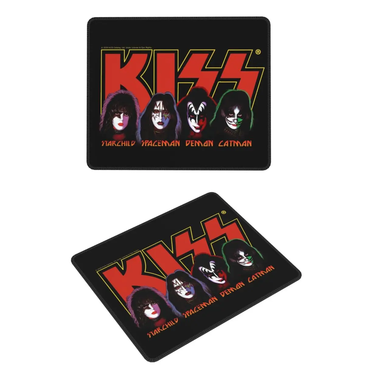 

Логотип KISS Band с членами, коврик для мыши, компьютерная клавиатура, коврик для мыши, игровой коврик для ПК, офисные коврики для стола