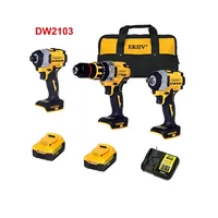 Best 18v 21V dewal 20-v max 2.0Ah 4.0Ah 6.0A Replaceable lithium battery 3 in 1 tools set dew cordless tool combo kit