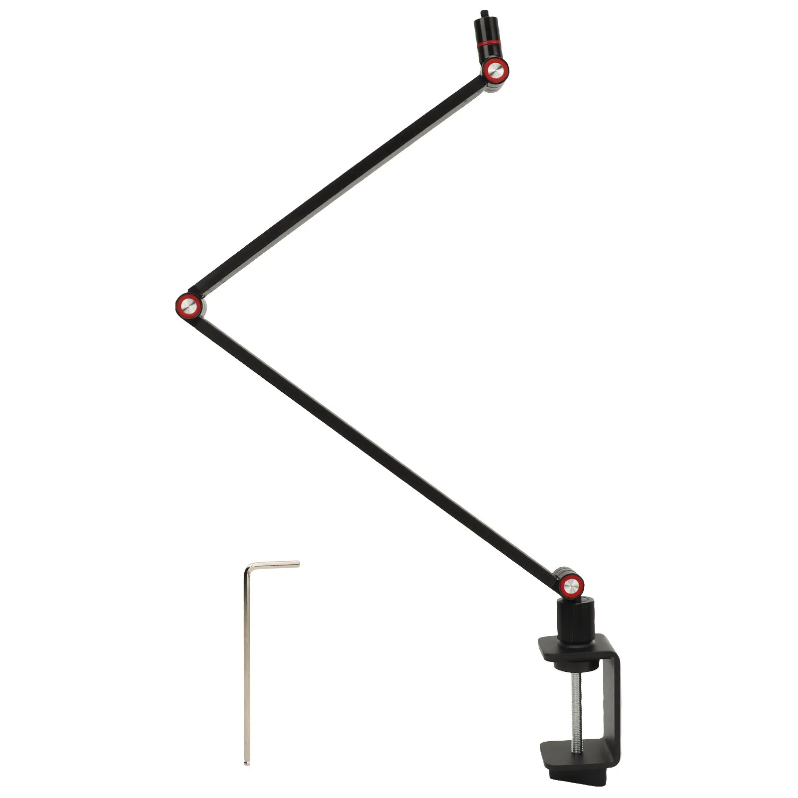 

Alloy Steel U Shaped Desktop Projector Stand 360 Degree Rotatable Rocker Arm Stable Support Bracket For Home Office Use