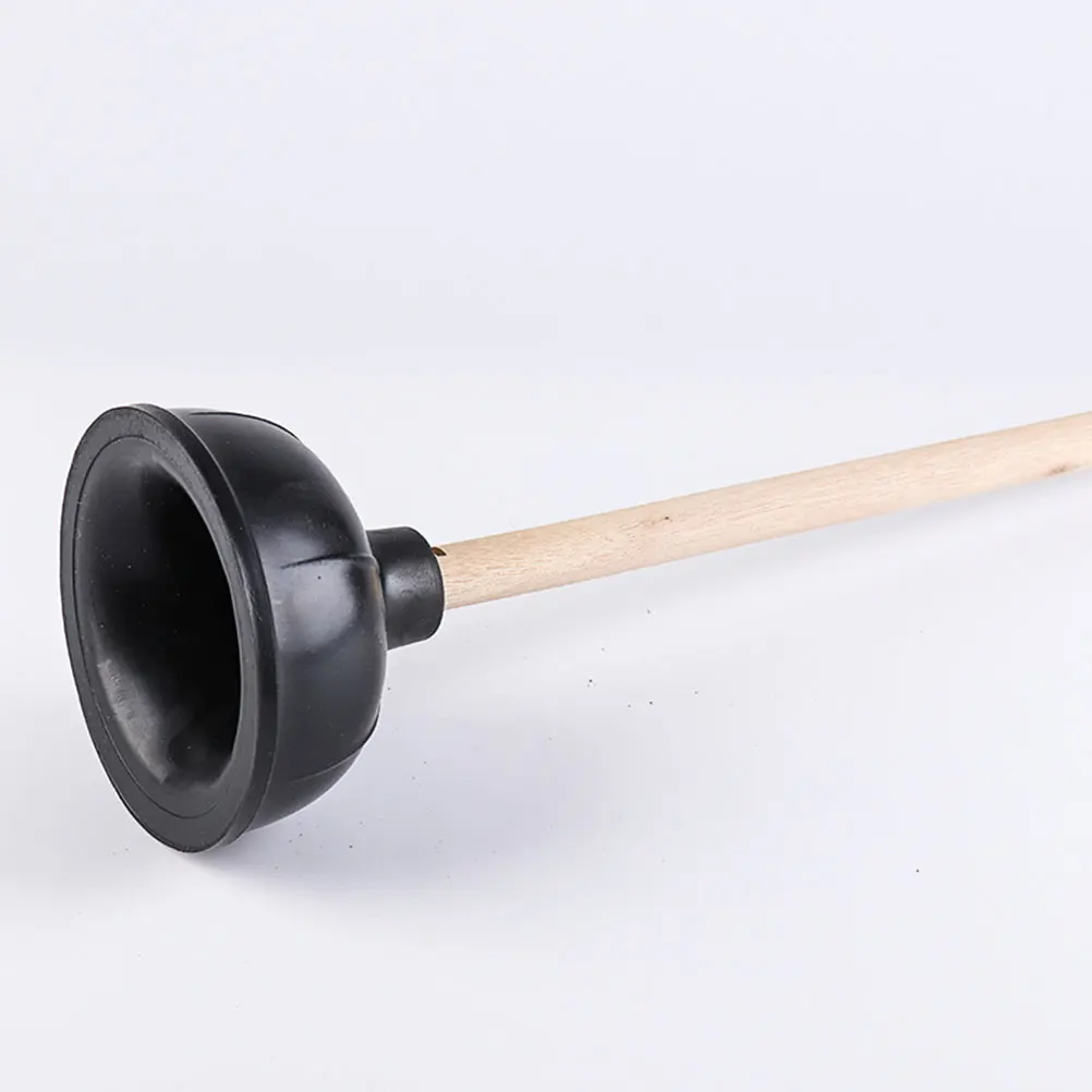 

2Pcs Wooden Rubber Toilet Plunger Drain Cleaner Dredging Tool Bathroom Supplies Household Sewer Pipe Unclogger Strong Suction