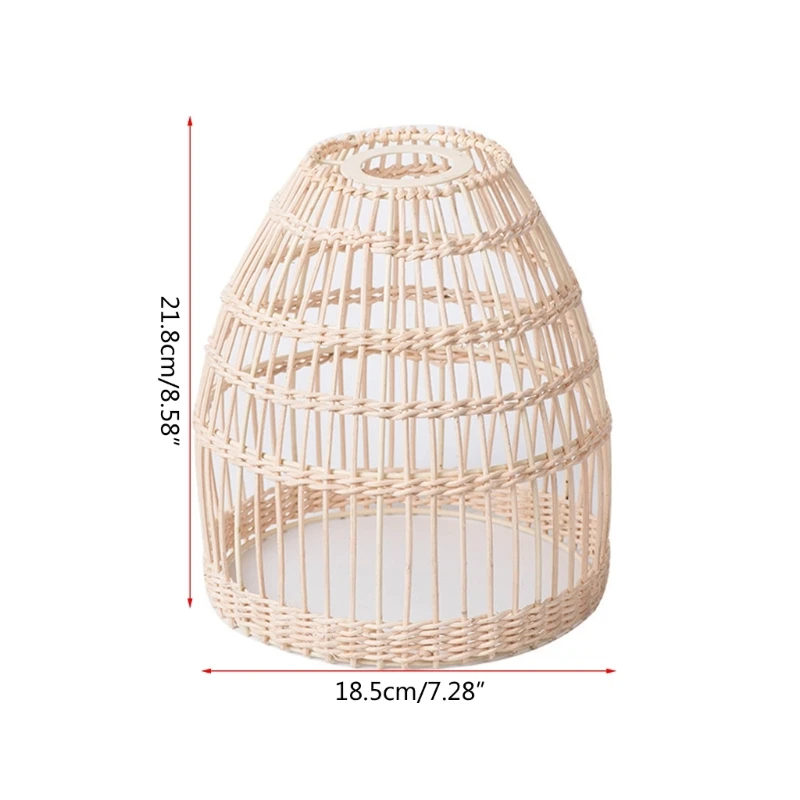 Abat-jour en rotin tissé, couvercle lampe Table, abat-jour suspendu pour lampe suspendue