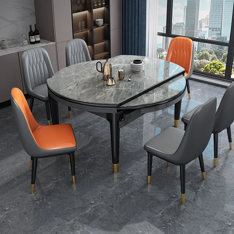 

Выдвижной обеденный стол для зала, салон, кофейный круглый Mesa, боковой обеденный стол для прихожей, консоль, складная Mesa, гибкая мебель для дома