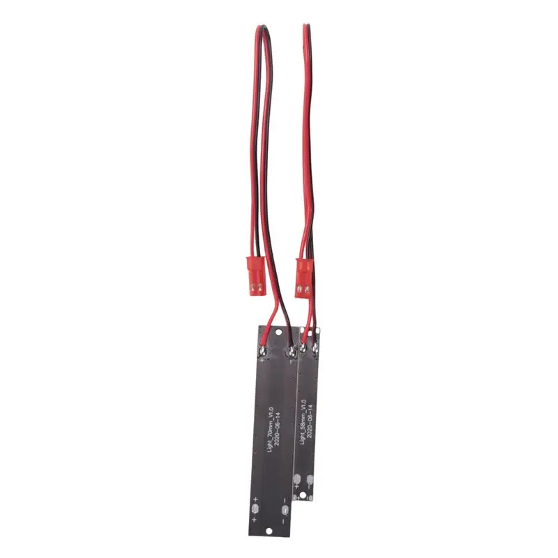 FBIL-3 Set 70Mm 58Mm Waterproof Front Rear Bumper Led Light Bar Upgrade Accessories For TRAXXAS 1/10 MAXX RC Car
