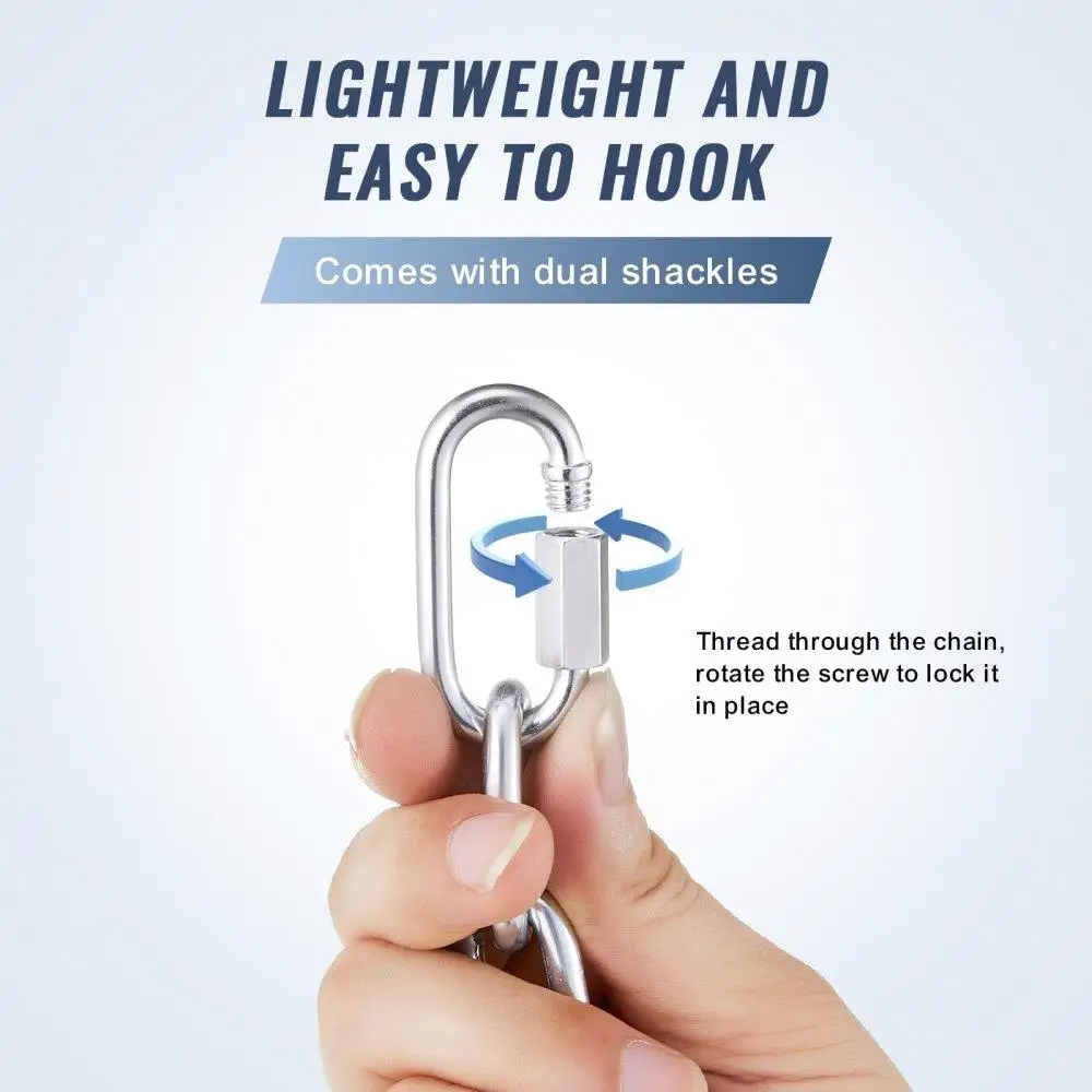 High Carbon Steel Zinc Plated Proof Coil Chain Sling 330LB Capacity 1/8 Inch x 100FT