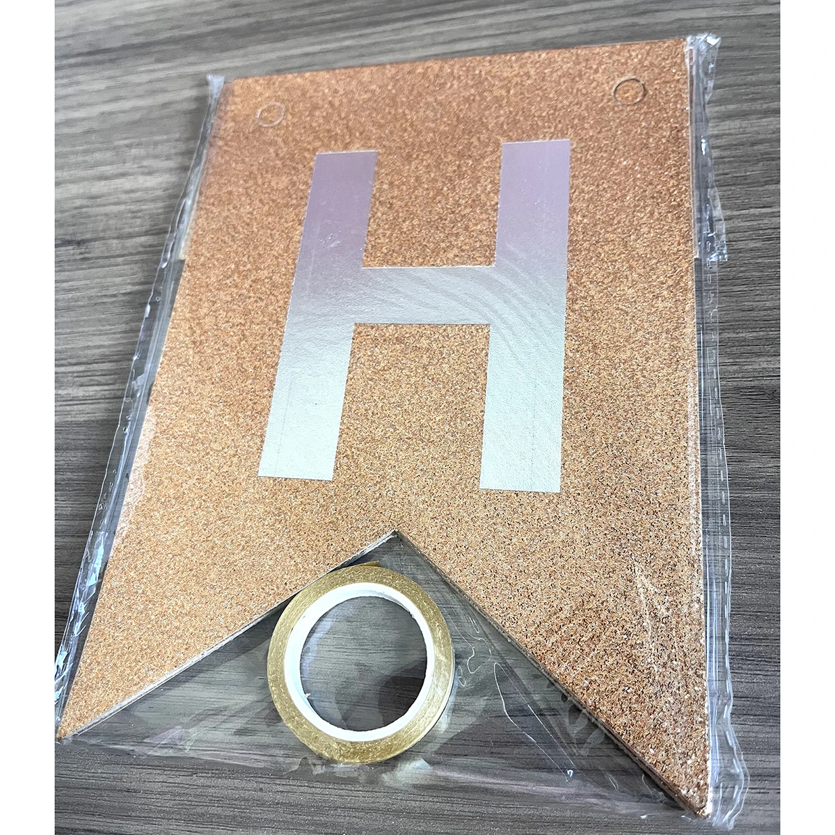 Happy Birthday Gold-Glitzer-Banner – Partydekorationen und Schild für Damen, Herren, Mädchen, Jungen | Zubehör für Geburtstagsparty – Detail 3