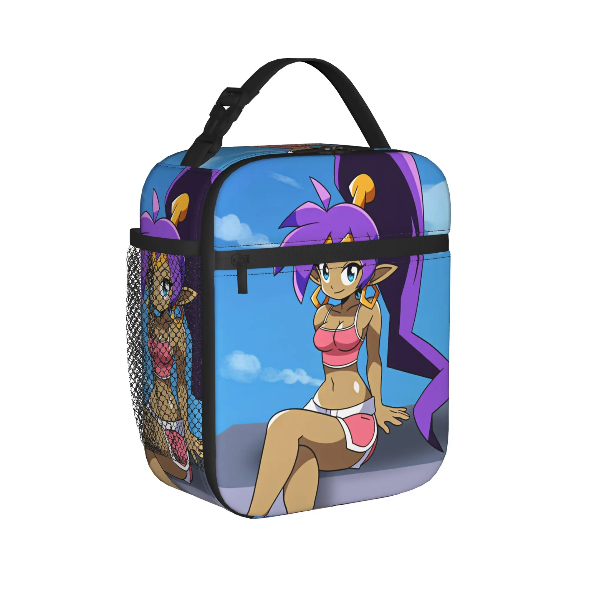 Shantae Half Genies  Lunch Bag  Portable Lunch Box Child Office Print Cooler Bag Funny Oxford Thermal Tote Handbags