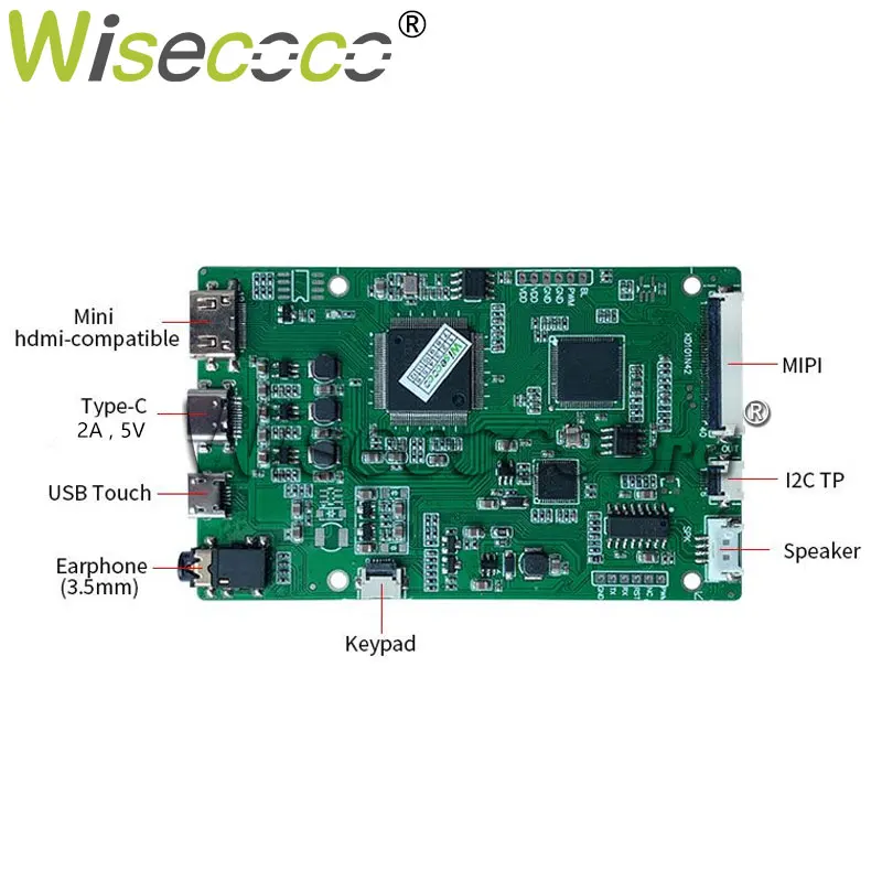 Wisecoco 10.1 Inch 1280x800 LCD Screen Module IPS Tablet Display TV Box Gaming Box Win 10 11 Raspberry Pi Display