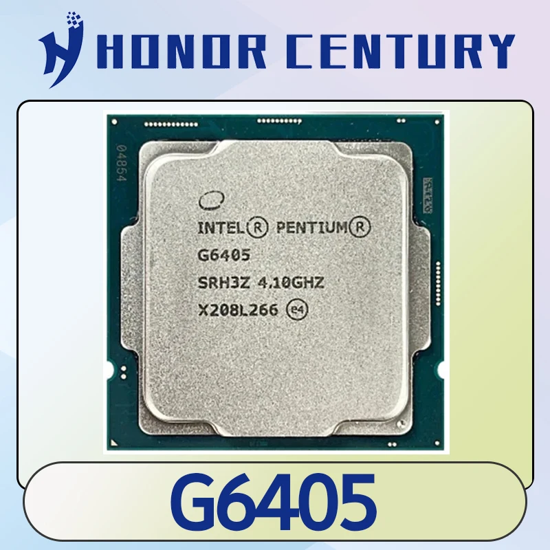 

Pentium G6405 4.1GHz Dual-Core Quad Thread CPU Processor L3 = 4M 58W LGA 1200 H510 Motherboard