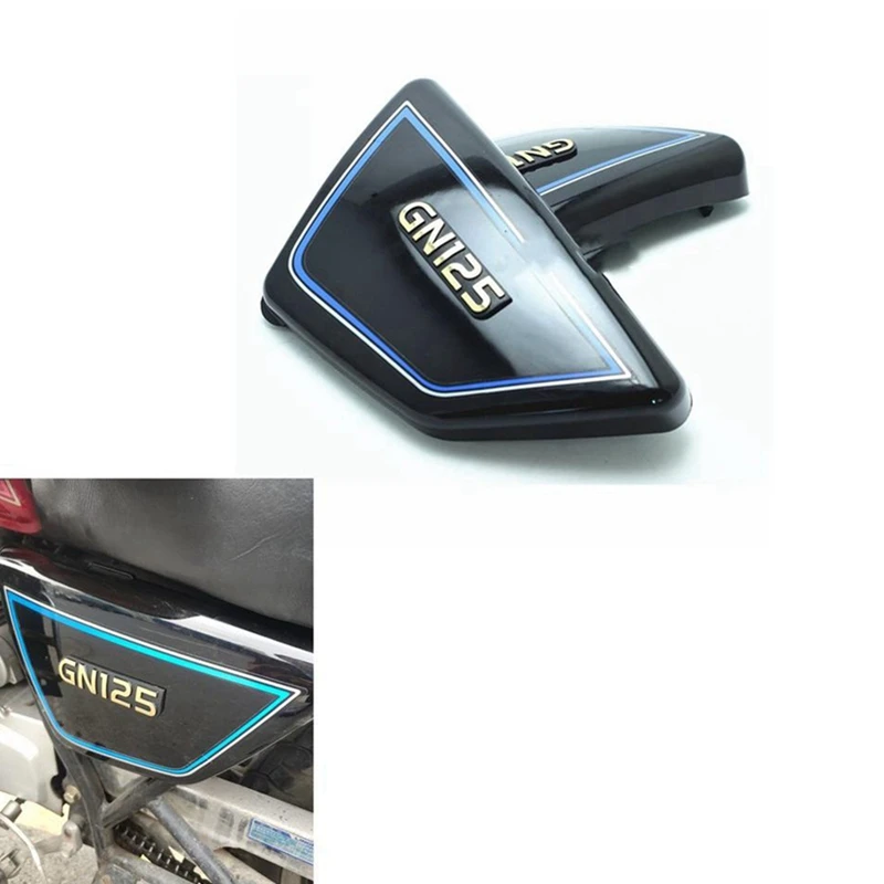 20X Black Motorcycle Battery Side Cover Frame Side Covers Panels For Suzuki GN125 GN 125