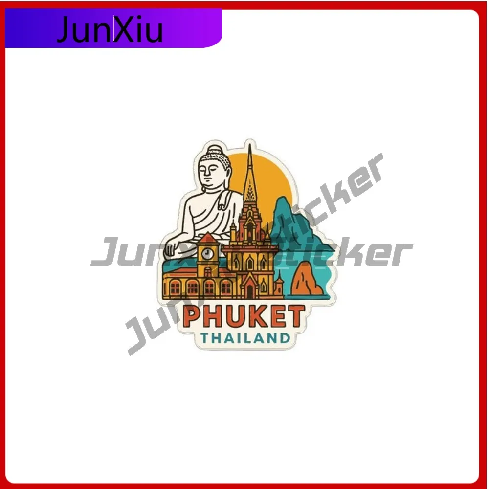 

Phuket Thailand City Vacation Vinyl Sticker Waterproof Decal Decoration Accessory Bumper Camping Car Bicycle Skateboard Suitca