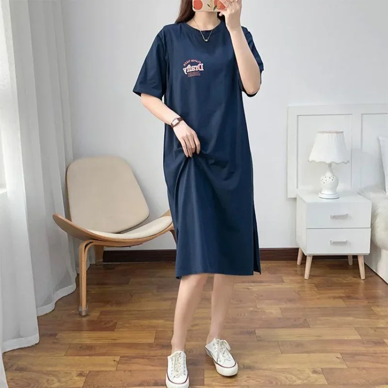 Breastfeeding Dress Home Clothes For Women Summer Maternity Nursing Dresses Pregnant Loose Casual Feeding Clothing Pregnancy