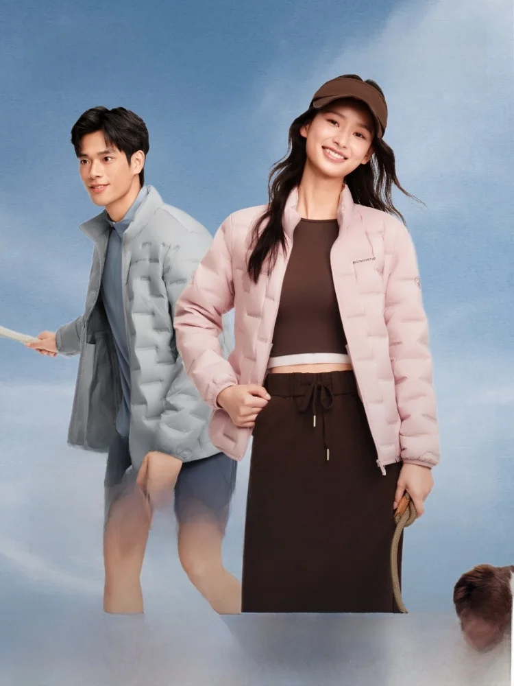 

Boysenberry 90 Goose down Jaet Lightweight Stand Collar Padded Vest Men's Women's Sle Spring Autumn Seasonal Outerwear