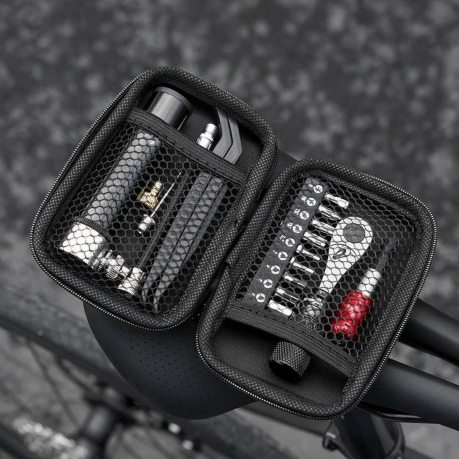 

Mountain Bike Repair Kit Easy to Carry Multifunction Bike Tool Kit Lightweight Long-Lasting Alloy Steel for Travel