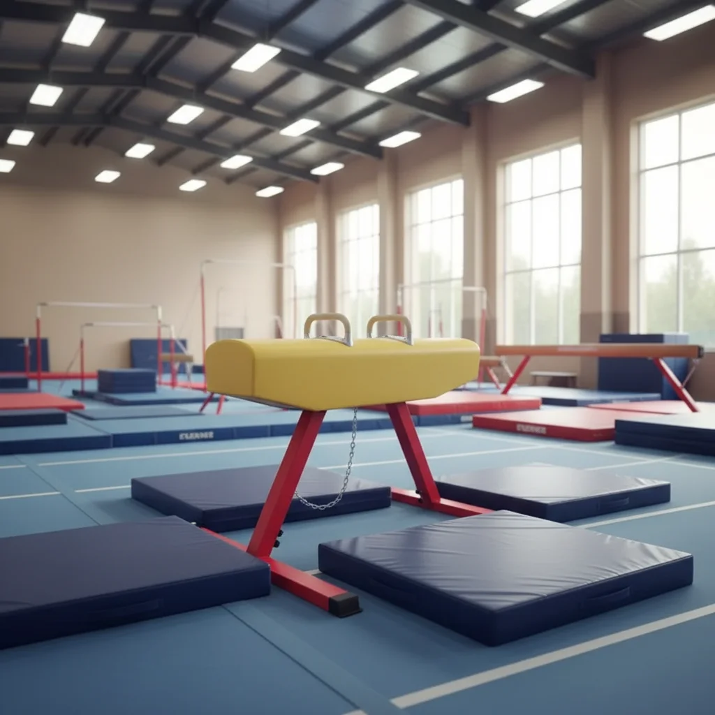 Professional Wholesale Custom Competition Pommel Vaulting Horses with Wood Steel and PVC Materials