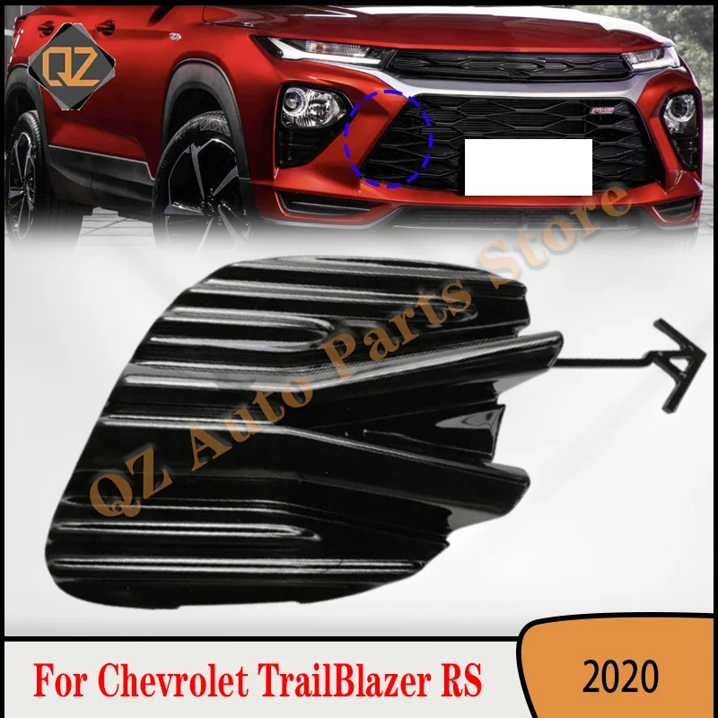 

42712414 Front Bumper Trailer Hook Cover Towing Hitch Ring Covers Plate For Chevrolet TrailBlazer RS 2020 Genuine Black Part