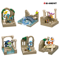 Re-Ment Pokemon Diorama Collection Old Castle Ruins Pikachu Golett Natu Dratini Aipom Unown Kirlia Riolu Honedge Lycanroc Toys