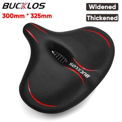 BUCKLOS Big Butt Bike Saddle Comfortable Cycling Bicycle Seat Cushion Widen Thicken Bicycle Cushion Pads MTB Road Bike Saddles