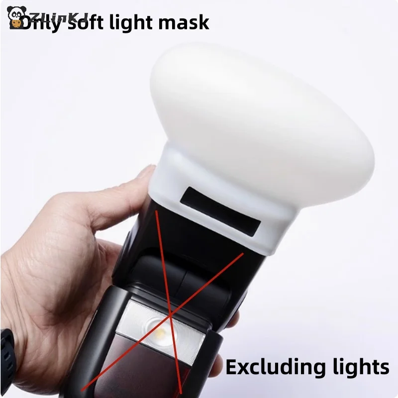 Picture 6: ▶1Pcs Diffuser Bounce Dome Soft Silicone Flash Cap Universal