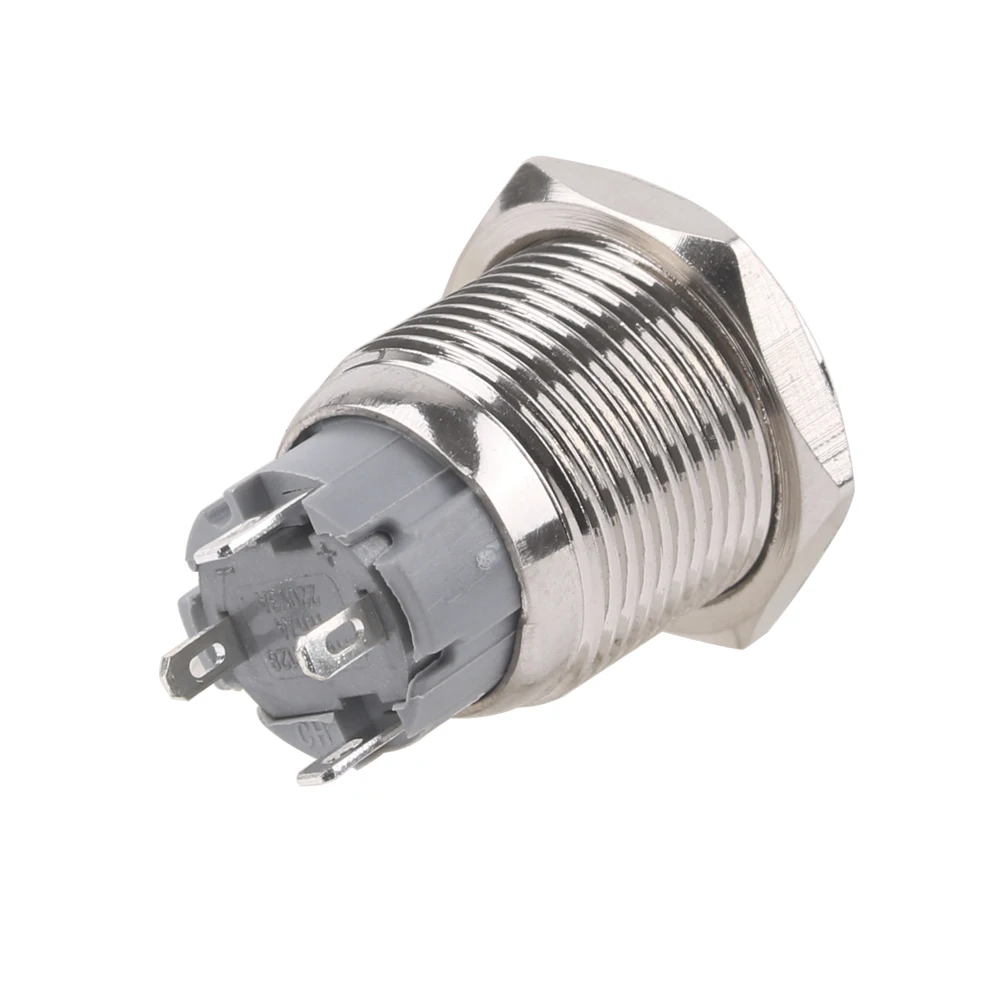 16/19/22mm Momentary Reset Waterproof Number Letter 0 1 2 3 4 5 6 7 8 9 10 Metal Push Button Switch Led Elevator Lift Alarm bell