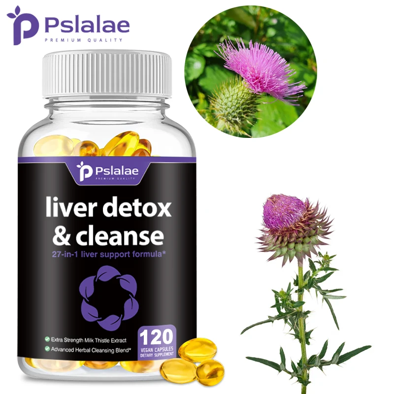 27-in-1 Liver Cleanse Detox & Repair Capsules - Milk Thistle, Artichoke, Dandelion - Liver Health Supplement