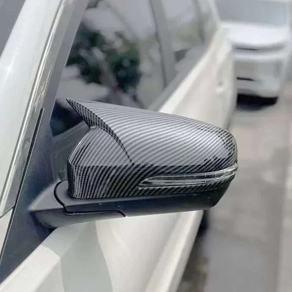 For Chery Tiggo 8 Pro MAX 2018-2022 Car Sticker Rearview Side Mirror Cover Wing Cap Exterior Door Rear View Case Trim Carbon ABS