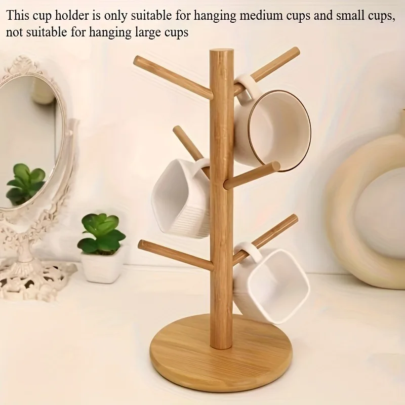 Bamboo Cup Holder Organizer 2