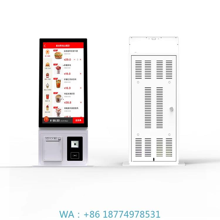 

Supermarket Self-Service Payment Kiosk Touch Screen Self-Checkout Kiosk Machine Floor-Standing Advertising Service for