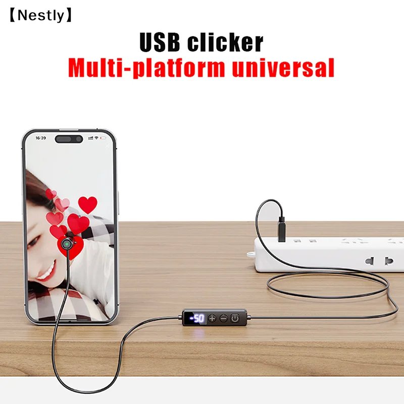 Auto Clicker For Phone Automatic Phone Screen Tapper Automatic Physical Tapper For Game Assistance Task Tapper Accessory〔Nest〕
