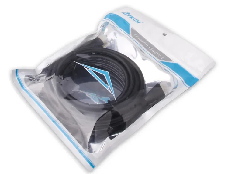 DTECH 3 capas que blindan el cable video HDMI chapado en oro 4K 3D del núcleo de cobre puro HDTV 1M