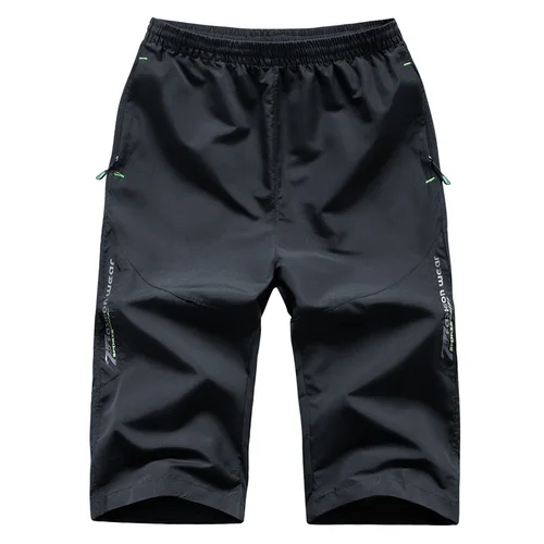 Pantalones cortos deportivos de verano de secado rápido talla grande 7XL 8XL pantalones casuales 3/4 para hombre pantalones cortos holgados de moda para hombre de entrenamiento fino