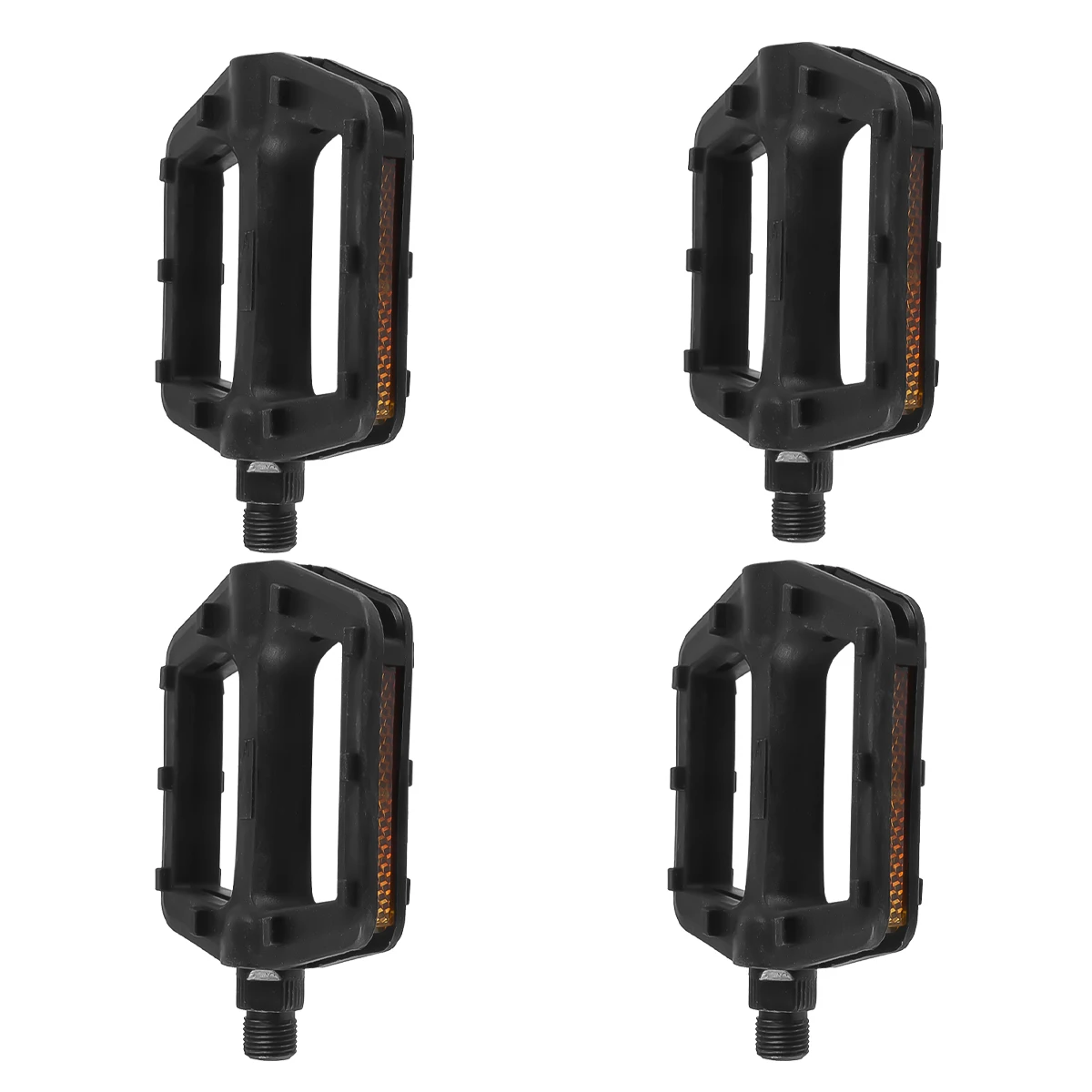 

Universal Anti-Slip Bike Pedals Durable Plastic Pedals For Mountain Cycling Reflective Stripes Comfort Corrosion