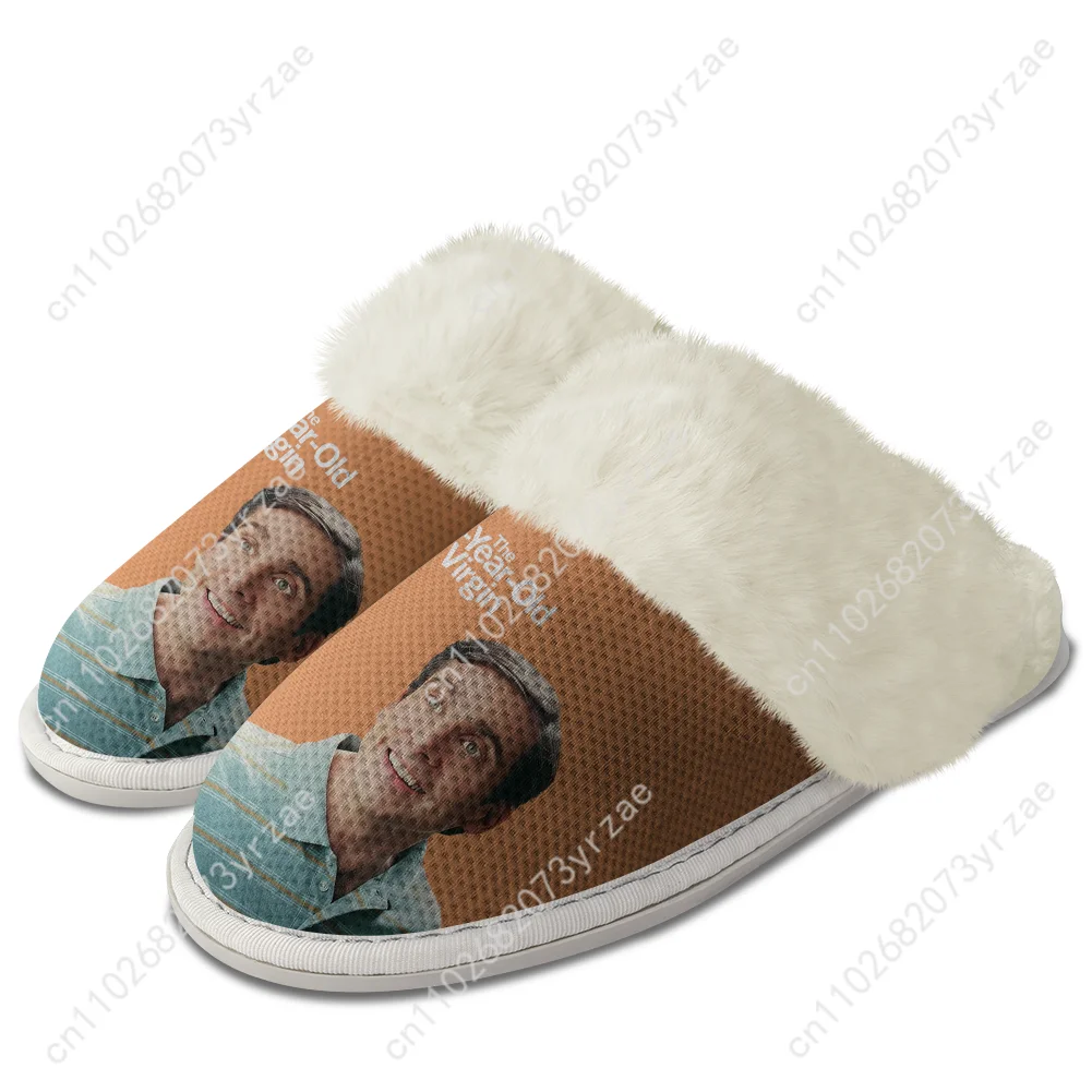 The 40 Year Old Virgin Plush Edge Warm Shoe Men Women Home Casual Slipper Bedroom Thermal Cotton Lightweight Customized Slippers