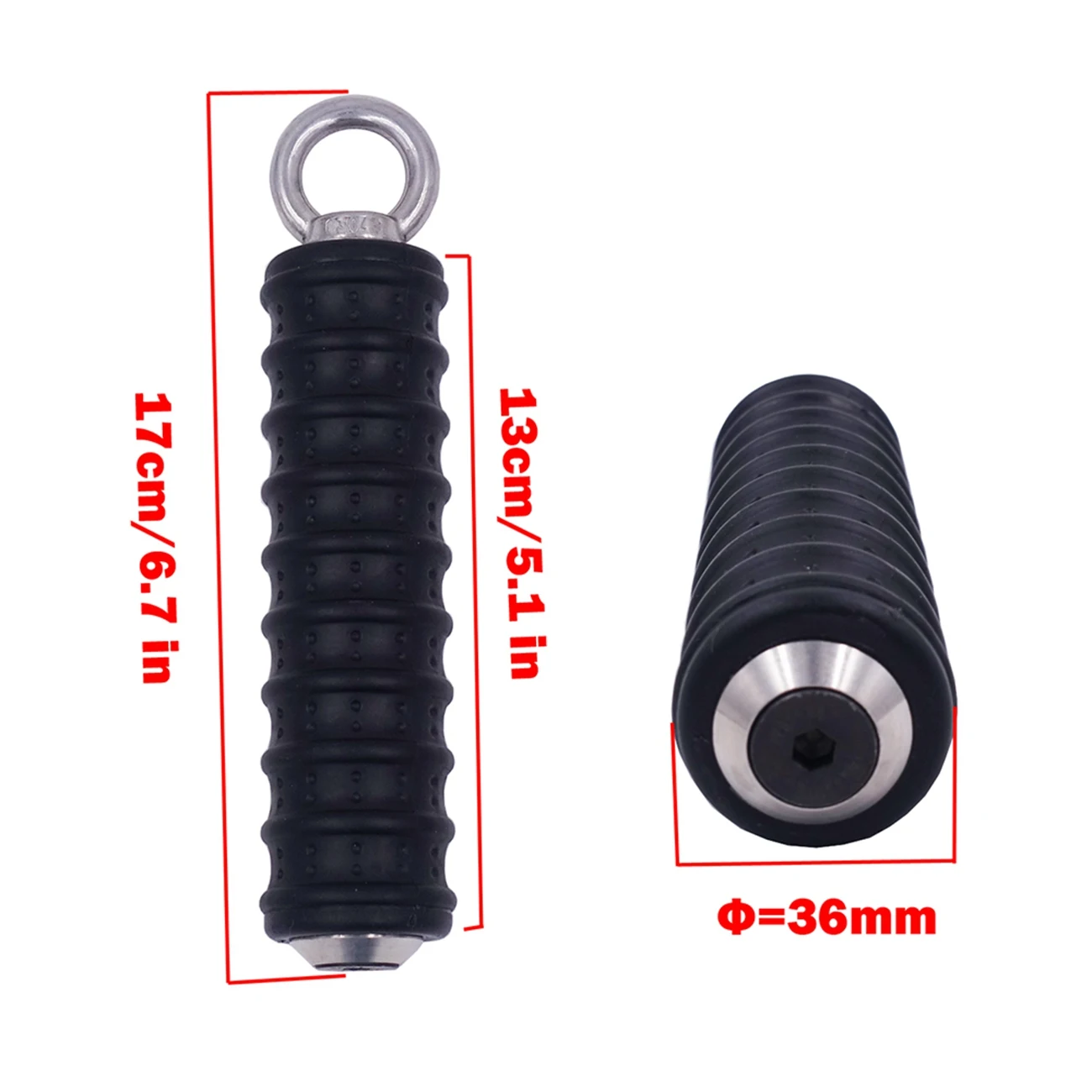 AD-2Pcs Push Down Single Gym Handle Triceps Strength Pull Up Hand Grips สําหรับสายเครื่องสิ่งที่แนบมาแขนฟิตเนส