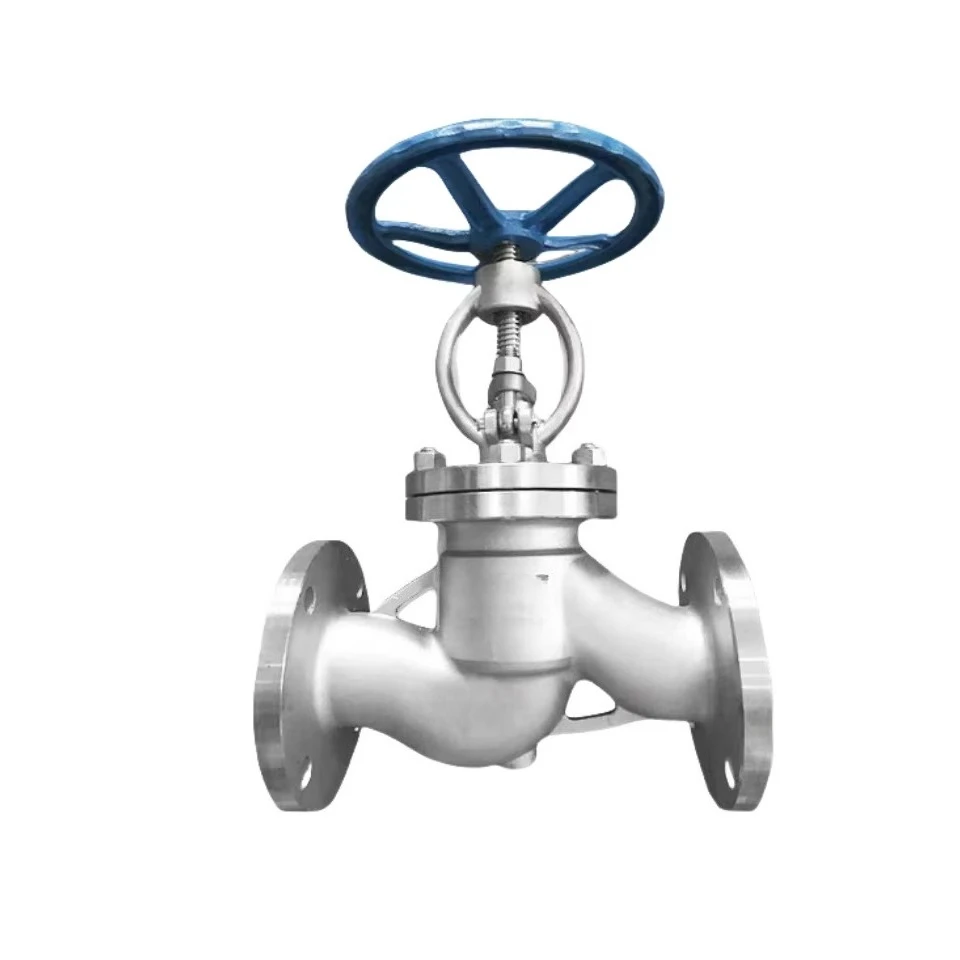 DN80 3 بوصة J41W-16P SS304 316L دليل ارتفاع البخار شفة من الفولاذ المقاوم للصدأ صمامات الكرة الأرضية صمام الاختيار الأفقي