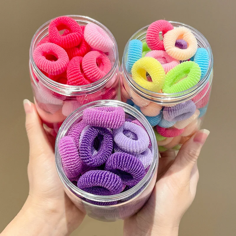 100 Piece/set Baby Elastic Hair Bands Girls Hair Ties Rubber Bands Hair Styling Tools Hair Accessorie For Kid Birthday Gifts