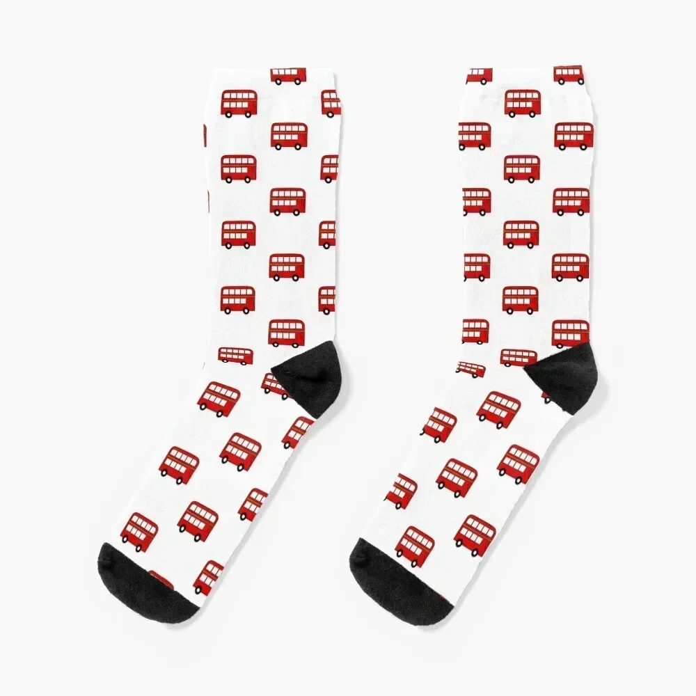 

London Double Decker Buses Socks men cotton high quality New year's valentine gift ideas Socks Women's Men's