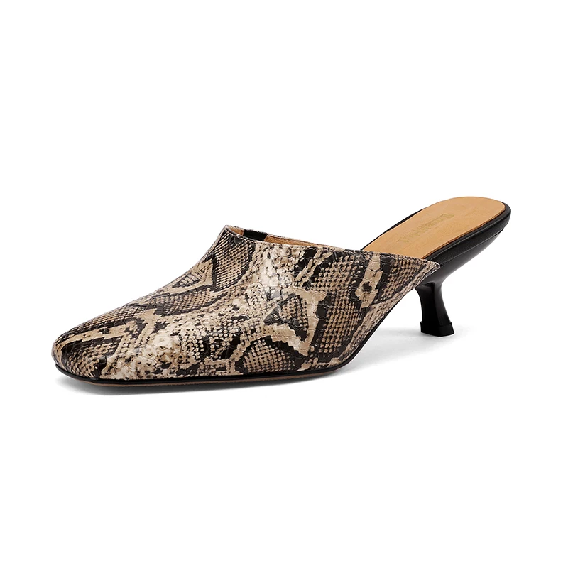 Sandalias para Mujer Estampado en Cuero