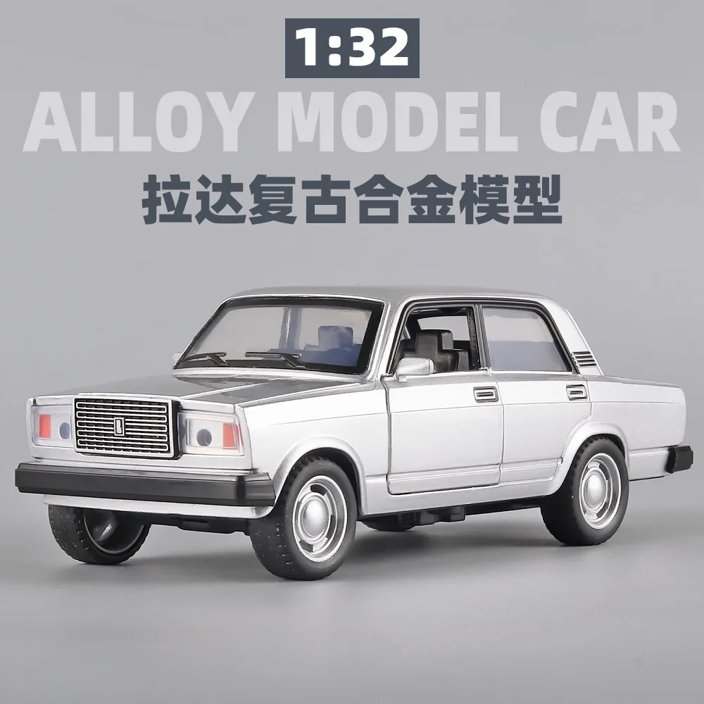 

1/32 Scale Vintage Lada Diecast Alloy Pull Back Car Collectable Toy Gifts for Children